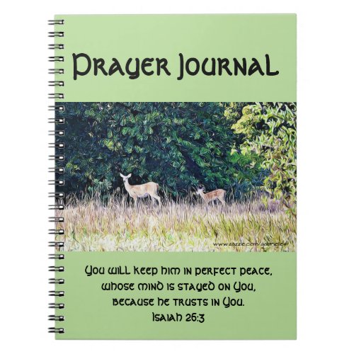 Deer In Forestland Prayer Journal