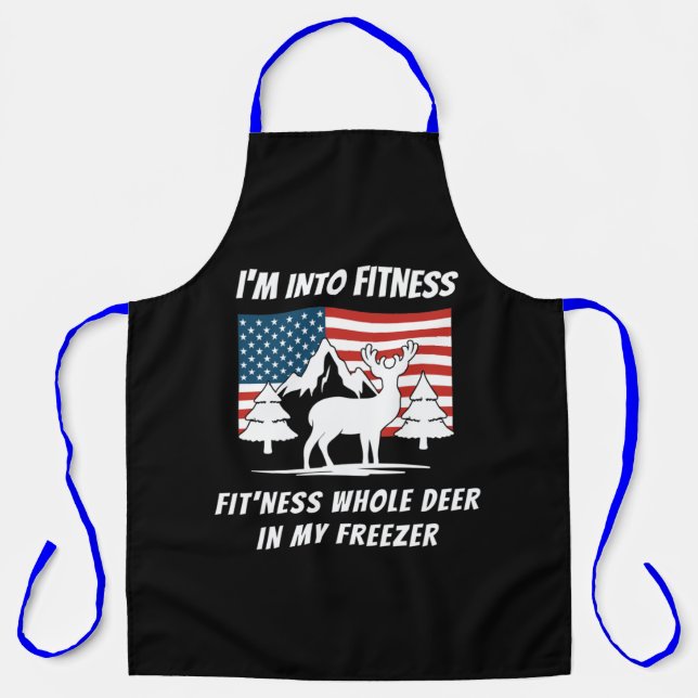 Deer In My Freezer - Deer Hunter Deer Hunting Apron (Front)