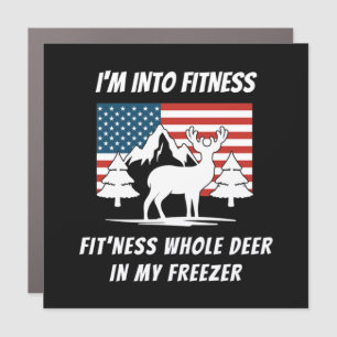 Deer In My Freezer - Deer Hunter Deer Hunting Car Magnet