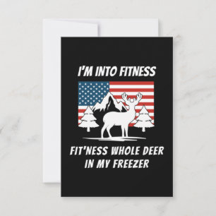 Deer In My Freezer - Deer Hunter Deer Hunting Thank You Card