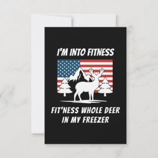 Deer In My Freezer - Deer Hunter Deer Hunting Thank You Card