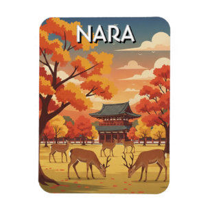 Deer in Nara Park Japan Travel Magnet