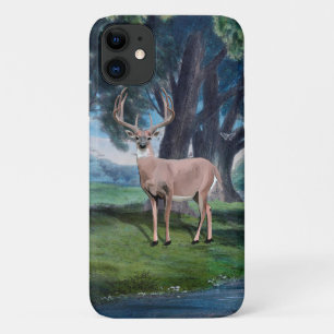 Deer in Nature and Trees iPhone 11 Case