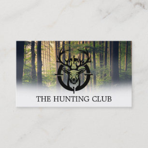 Deer in Rifle Scope Forrest Business Card