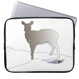 Deer in Silhouette Laptop Sleeve
