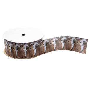Deer in Snow Photo Ribbon