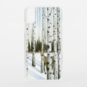 Deer in Snowfall iPhone XS Case