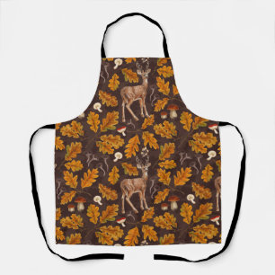 Deer in the autumnal forest 2 apron