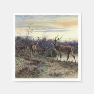 Deer in the Forest at Fontainebleau (Rosa Bonheur) Napkins