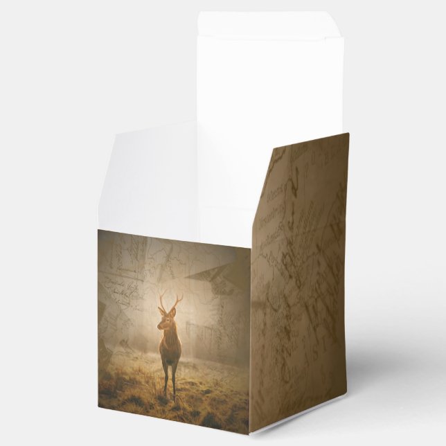 Deer in the forest favor boxes (Opened)