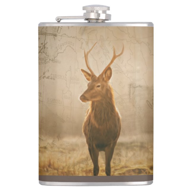 Deer in the forest flask (Front)