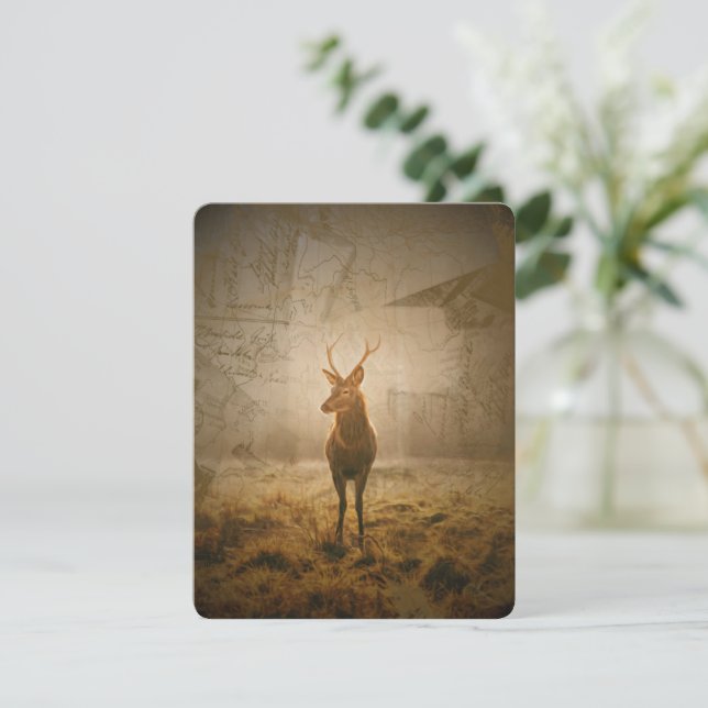 Deer in the forest invitation (Standing Front)