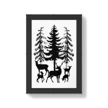 Deer in the Forest Wall Art
