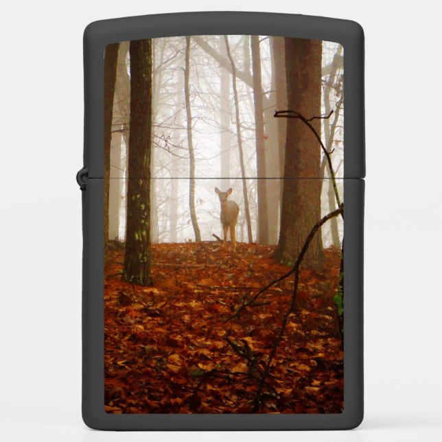 Deer in the Forest Zippo Lighter (Front)