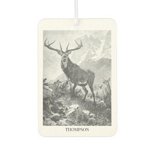 Deer in the High Mountains Air Freshener