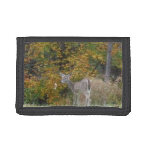 Deer in the Lake Arrowhead GA Tri-fold Wallet