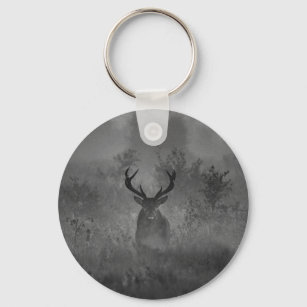 Deer In The Mist Keychain