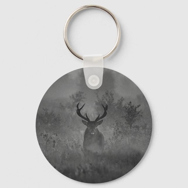 Deer In The Mist Keychain (Front)