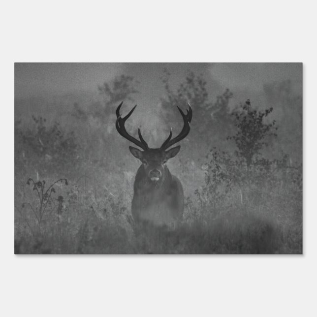 Deer In The Mist Sign (Front)