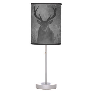Deer In The Mist Table Lamp