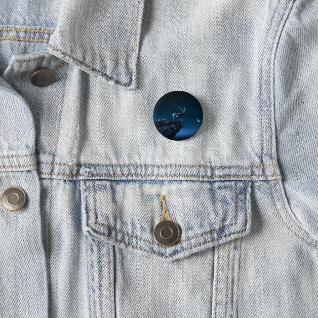deer in the moonlight button (In Situ)