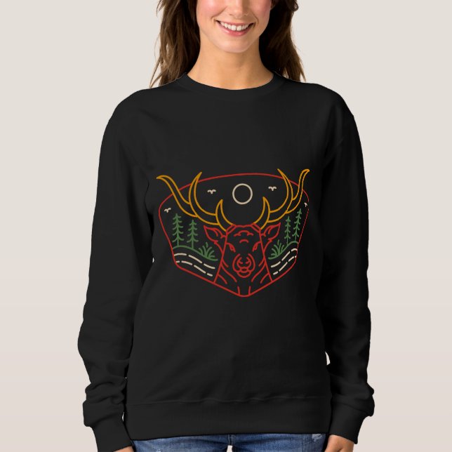 Deer in the Wilderness Sweatshirt (Front)