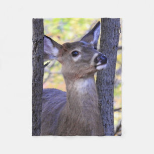 Deer in the Woods Fleece Blanket