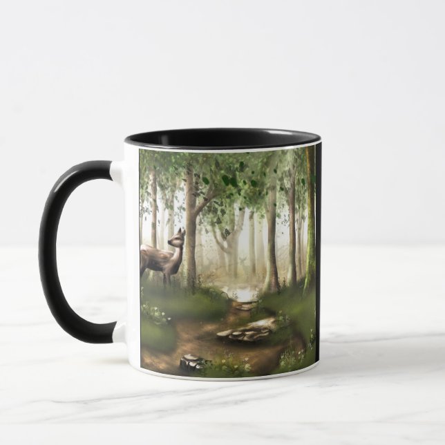 Deer in the Woods Mug (Left)