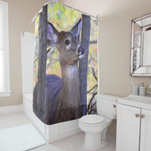 Deer in the Woods Shower Curtain