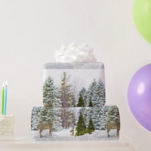Deer in Winter Wonderland / Holiday Wrapping Paper