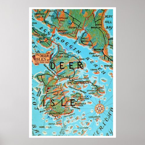 Deer Isles Maine Poster