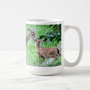 Deer Kissing Fawn Coffee Mug