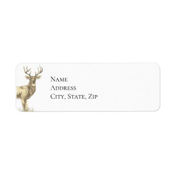 Deer Label by Eclectic_Ramblings at Zazzle
