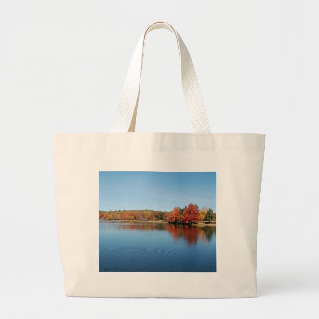 Deer Lake Large Tote Bag (Front)