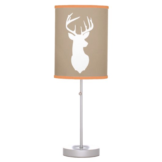Deer Lamp Tan with Orange Trim (Front)