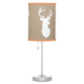 Deer Lamp Tan with Orange Trim (Right)
