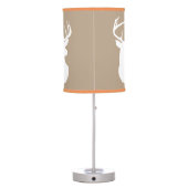 Deer Lamp Tan with Orange Trim (Back)