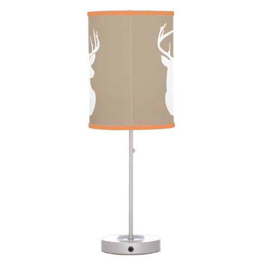 Deer Lamp Tan with Orange Trim (Back)