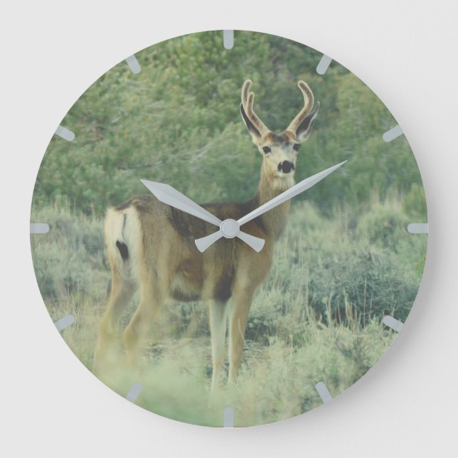 Deer Large Clock (Front)
