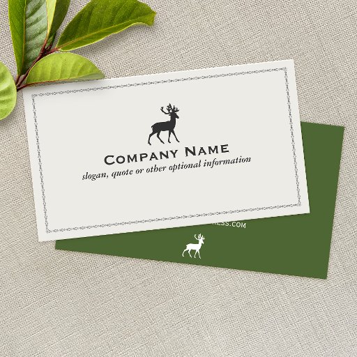 Customizable Deer Business Card