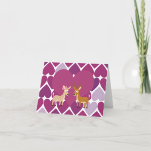 Deer Love Holiday Card
