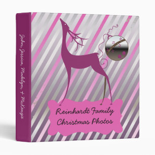 Deer Merry and Bright Holiday Custom Binder