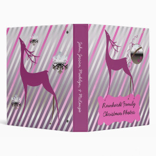 Deer Merry and Bright Holiday Custom Binder