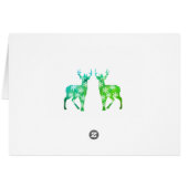 Deer Merry Christmas Postcard (Back Horizontal)