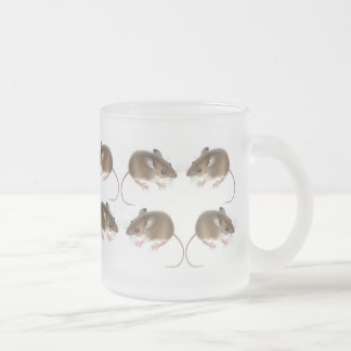 Deer Mice Frosted Glass Mug