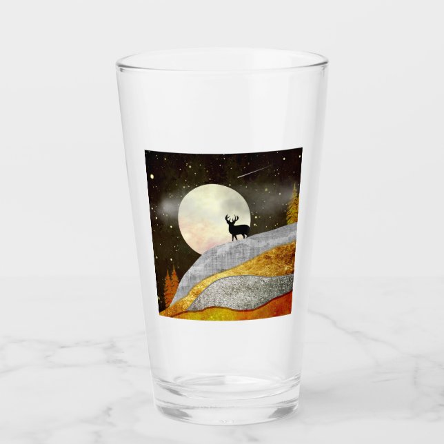Deer Moon Landscape Glass (Front)