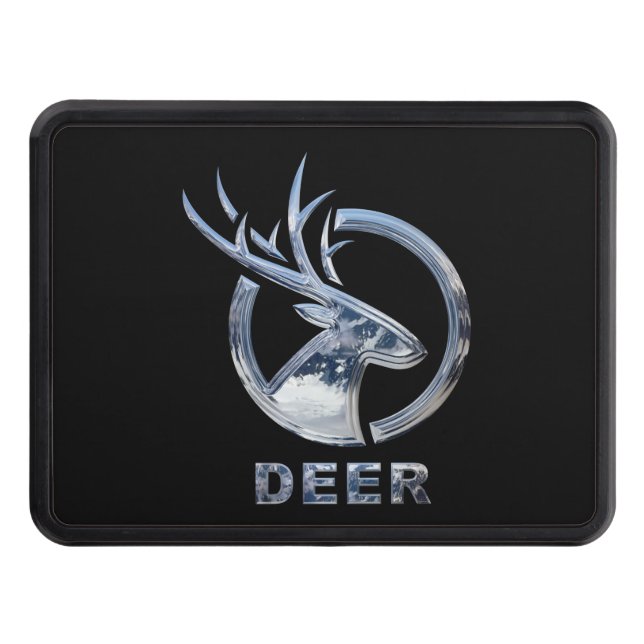 Deer-Mountain Steel Design Hitch Cover (Front)