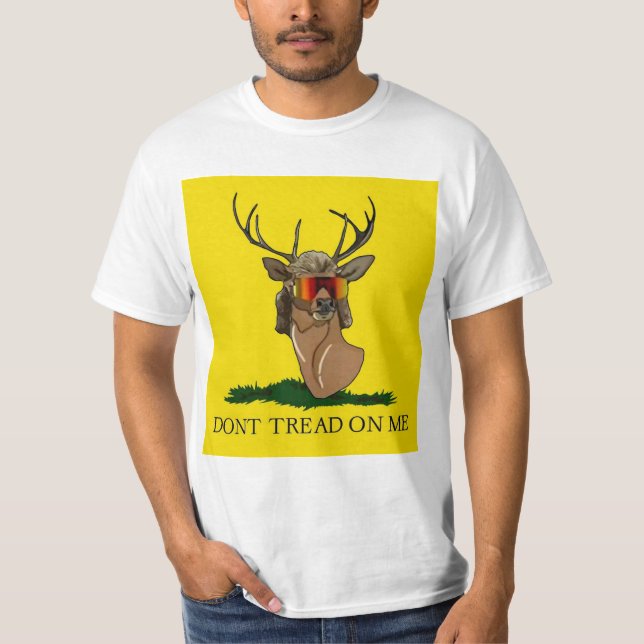 Deer Mullet don't tread on me T-Shirt (Front)