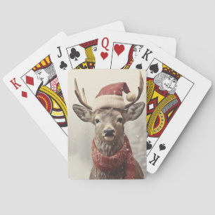 Deer Nature Animal Christmas Holiday Poker Cards