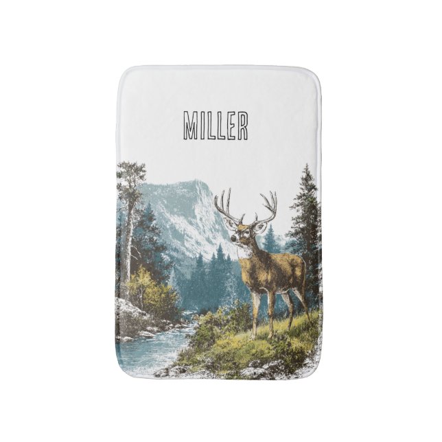 Deer Nature  Bath Mat (Front Vertical)